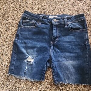 Cello Distressed Denim Shorts, Size 7/28
